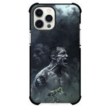 UFC Tony Ferguson Phone Case For iPhone and Samsung Galaxy Devices - Tony Ferguson Shouting Grayscale Poster