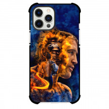 UFC Justin Gaethje Phone Case For iPhone and Samsung Galaxy Devices - Justin Gaethje Fire Graphic Art Poster