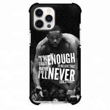 UFC Jon Jones Phone Case For iPhone and Samsung Galaxy Devices - Jon Jones Quote Grayscale Poster