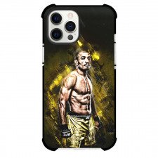 UFC Jose Aldo Phone Case For iPhone Samsung Galaxy Pixel OnePlus Vivo Xiaomi Asus Sony Motorola Nokia - Jose Aldo Standing On Yellow Stone Background