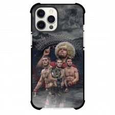 UFC Khabib Nurmagomedov Phone Case For iPhone and Samsung Galaxy Devices - Khabib Nurmagomedov Standing With Championship Belt Poster