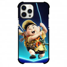 UP Russell Case For iPhone Samsung Galaxy Pixel OnePlus Vivo Xiaomi Asus Sony Motorola Nokia - Russell Holding a Hose Blue Background