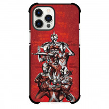 Ultraman For iPhone Samsung Galaxy Pixel OnePlus Vivo Xiaomi Asus Sony Motorola Nokia - Characters Portrait Red Background