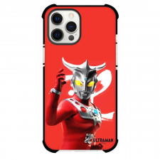 Ultraman Ultraman Leo For iPhone Samsung Galaxy Pixel OnePlus Vivo Xiaomi Asus Sony Motorola Nokia - Ultraman Leo Side Portrait Red Background