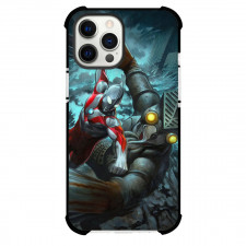 Ultraman For iPhone Samsung Galaxy Pixel OnePlus Vivo Xiaomi Asus Sony Motorola Nokia - Ultraman Vs Baltan Fight Illustration