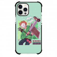 Youtuber Dream Phone Case For iPhone and Samsung Galaxy Devices - Dream Fighting Posture On Mint Background