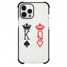 Valentines Day Phone Case For iPhone and Samsung Galaxy Devices - Valentines Day King And Queen King Spade Queen Heart Crown