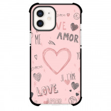 Valentines Day Phone Case For iPhone and Samsung Galaxy Devices - Valentines Day Love And A Pink Heart On Pink Background