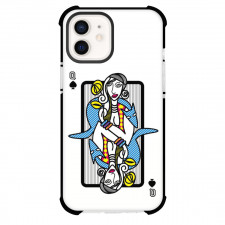 Valentines Day Phone Case For iPhone and Samsung Galaxy Devices - Valentines Day Poker Queen Of Spade Pop Art