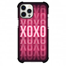 Valentines Day Phone Case For iPhone and Samsung Galaxy Devices - Valentines Day XOXO Seamless On Pink Background