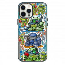 Armored Trooper VOTOMS ATM 09 ST Scopedog Phone Case For iPhone Samsung Galaxy Pixel OnePlus Vivo Xiaomi Asus Sony Motorola Nokia - ATM 09 ST Scopedog Chibi Cartoon Art Sticker Collage Poster