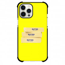 Butter Squishy Phone Case For iPhone Samsung Galaxy Pixel OnePlus Vivo Xiaomi Asus Sony Motorola Nokia - Butter Squishy Triple Butter Sticks On Yellow Background