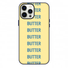 Butter Squishy Phone Case For iPhone Samsung Galaxy Pixel OnePlus Vivo Xiaomi Asus Sony Motorola Nokia - Butter Squishy Butter Text Pattern Art Yellow Background