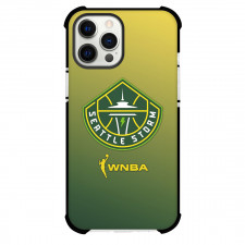 WNBA Seattle Storm Phone Case For iPhone Samsung Galaxy Pixel OnePlus Vivo Xiaomi Asus Sony Motorola Nokia - Seattle Storm Logo On Yellow Green Gradient Background