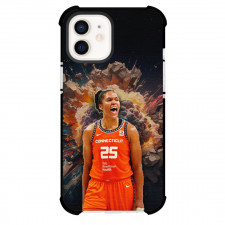 WNBA Alyssa Thomas Phone Case For iPhone Samsung Galaxy Pixel OnePlus Vivo Xiaomi Asus Sony Motorola Nokia - Alyssa Thomas Shouting Retro Effect Poster