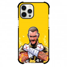 WWE CM Punk Phone Case For iPhone Samsung Galaxy Pixel OnePlus Vivo Xiaomi Asus Sony Motorola Nokia - CM Punk Portrait Yellow Background