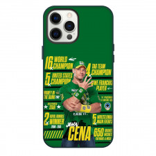 WWE John Cena Phone Case For iPhone Samsung Galaxy Pixel OnePlus Vivo Xiaomi Asus Sony Motorola Nokia - John Cena Green Portrait Record Poster