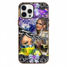WWE Giulia Phone Case For iPhone Samsung Galaxy Pixel OnePlus Vivo Xiaomi Asus Sony Motorola Nokia - Giulia Smile Portrait Chrome Collage Poster