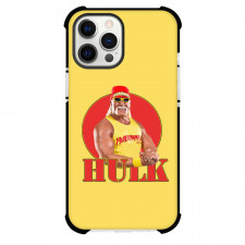 WWE Hollywood Hulk Hogan Phone Case For iPhone Samsung Galaxy Pixel OnePlus Vivo Xiaomi Asus Sony Motorola Nokia - Hollywood Hulk Hogan Biceps Pose On Round Red Yellow Background