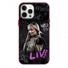 WWE Liv Morgan Phone Case For iPhone Samsung Galaxy Pixel OnePlus Vivo Xiaomi Asus Sony Motorola Nokia - WWE Liv Morgan Side Portrait With Title Belts Fan Art Poster
