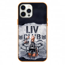 WWE Liv Morgan Phone Case For iPhone Samsung Galaxy Pixel OnePlus Vivo Xiaomi Asus Sony Motorola Nokia - WWE Liv Morgan Standing On Liv Club Background Poster