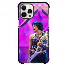 Rhea Ripley Phone Case For iPhone Samsung Galaxy Pixel OnePlus Vivo Xiaomi Asus Sony Motorola Nokia - Rhea Ripley Holding Title Belt On Purple Background