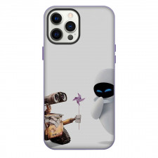 Wall E Phone Case For iPhone Samsung Galaxy Pixel OnePlus Vivo Xiaomi Asus Sony Motorola Nokia - Wall E Gives Flower To Eve Poster