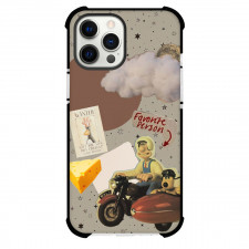 Wallace and Gromit Phone Case For iPhone Samsung Galaxy Pixel OnePlus Vivo Xiaomi Asus Sony Motorola Nokia - Wallace and Gromit Enjoy Riding with Star Pattern Background