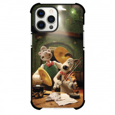 Wallace and Gromit Phone Case For iPhone Samsung Galaxy Pixel OnePlus Vivo Xiaomi Asus Sony Motorola Nokia - Stage Animal Magic Gromit Playing Music with Guitar