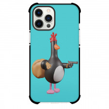 Wallace and Gromit Phone Case For iPhone Samsung Galaxy Pixel OnePlus Vivo Xiaomi Asus Sony Motorola Nokia - Penguin Carry Pistol and Brown Bag on Shoulder