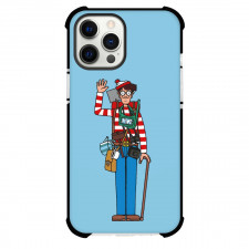Where Is Wally For iPhone Samsung Galaxy Pixel OnePlus Vivo Xiaomi Asus Sony Motorola Nokia - Wally Portrait Blue Background