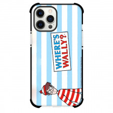 Where Is Wally For iPhone Samsung Galaxy Pixel OnePlus Vivo Xiaomi Asus Sony Motorola Nokia - Wally Portrait Blue Stripes Background