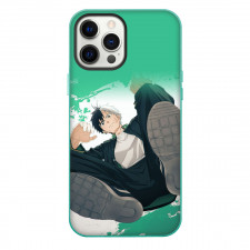 Wind Breaker Haruka Sakura Phone Case For iPhone Samsung Galaxy Pixel OnePlus Vivo Xiaomi Asus Sony Motorola Nokia - Haruka Sakura Sitting Bottom View Fierce Portrait