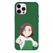 Wind Breaker Kotoha Tachibana Phone Case For iPhone Samsung Galaxy Pixel OnePlus Vivo Xiaomi Asus Sony Motorola Nokia - Kotoha Tachibana Pointing Smile Portrait In Green Background