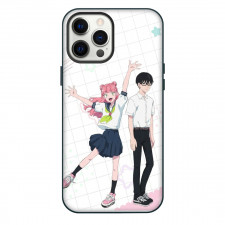 You and I Are Polar Opposites Phone Case For iPhone Samsung Galaxy Pixel OnePlus Vivo Xiaomi Asus Sony Motorola Nokia - Miyu Suzuki And Yusuke Tani Uniform Happy Portrait