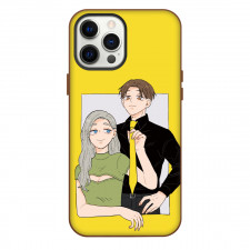 You and I Are Polar Opposites Phone Case For iPhone Samsung Galaxy Pixel OnePlus Vivo Xiaomi Asus Sony Motorola Nokia - Shino Azuma And Shuuji Taira Holding Necktie Portrait
