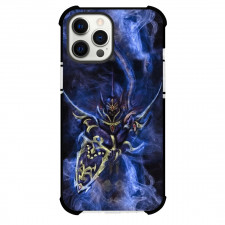 Yu-Gi-Oh Black Luster Soldier Phone Case For iPhone Samsung Galaxy Pixel OnePlus Vivo Xiaomi Asus Sony Motorola Nokia - Black Luster Soldier with Blue Aura Painting Art