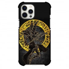 Yu-Gi-Oh Black Magician Phone Case For iPhone Samsung Galaxy Pixel OnePlus Vivo Xiaomi Asus Sony Motorola Nokia - Black Magician Black and Yellow Line Art