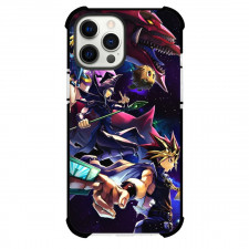 Yu-Gi-Oh Yami Yugi Phone Case For iPhone Samsung Galaxy Pixel OnePlus Vivo Xiaomi Asus Sony Motorola Nokia - Yami Yugi Holding Monster Rebon Card with Dark Magician and Girl
