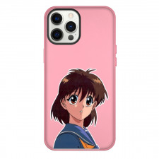Yu Yu Hakusho Keiko Yukimura Case For iPhone Samsung Galaxy Pixel OnePlus Vivo Xiaomi Asus Sony Motorola Nokia - Keiko Yukimura Shocked Head Portrait Gray Background