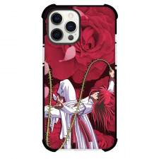 Yu Yu Hakusho Kurama Case For iPhone Samsung Galaxy Pixel OnePlus Vivo Xiaomi Asus Sony Motorola Nokia - Kurama Attacking Holding Weapon Roses Background