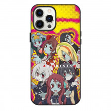 Zombie Land Saga Yumeginga Paradise Phone Case For iPhone Samsung Galaxy Pixel OnePlus Vivo Xiaomi Asus Sony Motorola Nokia - Zombie Land Saga Yumeginga Paradise Characters On Yellow Background