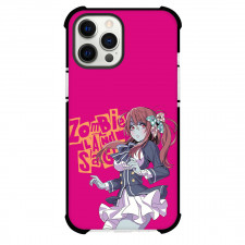 Zombie Land Saga Yumeginga Paradise Sakura Minamoto Phone Case For iPhone Samsung Galaxy Pixel OnePlus Vivo Xiaomi Asus Sony Motorola Nokia - Sakura Minamoto Standing On Pink Background
