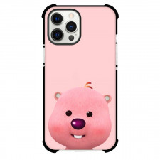 Zanmang Loopy Phone Case For iPhone and Samsung Galaxy Devices - Zanmang Loopy Character Art Portrait Pink Background