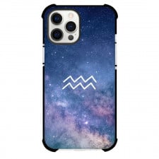 Zodiac Sign Aquarius Phone Case For iPhone Samsung Galaxy Pixel OnePlus Vivo Xiaomi Asus Sony Motorola Nokia - Aquarius Sign On Galaxy Background