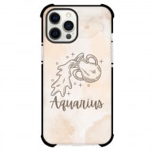 Zodiac Sign Aquarius Phone Case For iPhone Samsung Galaxy Pixel OnePlus Vivo Xiaomi Asus Sony Motorola Nokia - Aquarius Sign On Neutral Background