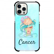 Zodiac Sign Cancer Phone Case For iPhone Samsung Galaxy Pixel OnePlus Vivo Xiaomi Asus Sony Motorola Nokia - Cancer Sign On Blue Watercolor Background