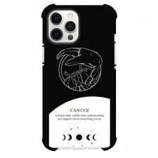 Zodiac Sign Cancer Phone Case For iPhone Samsung Galaxy Pixel OnePlus Vivo Xiaomi Asus Sony Motorola Nokia - Cancer Sign On Black And White Background