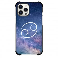 Zodiac Sign Cancer Phone Case For iPhone Samsung Galaxy Pixel OnePlus Vivo Xiaomi Asus Sony Motorola Nokia - Cancer Sign On Galaxy Background