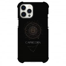 Zodiac Sign Capricorn Phone Case For iPhone Samsung Galaxy Pixel OnePlus Vivo Xiaomi Asus Sony Motorola Nokia - Capricorn Sign On Black Background